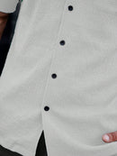 Manfinity CasualCool Homens Bolso Com Aba Abotoar Camiseta