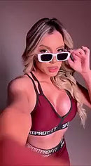 Conjunto Fitness Feminino Short e Top Com Elástico (Zero Transparência)