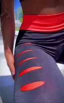 conjunto calça legging detonado leg treino mais top fitness calça feminina academia tendência