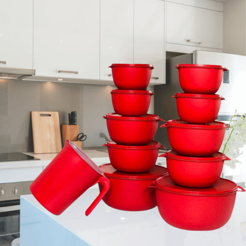 Kit Potes 10 Bowl + Jarra Cozinha Saladeira Pote Marmitas