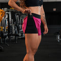 Shorts compressão 2 em 1 feminino para academia caminhadas e corrida