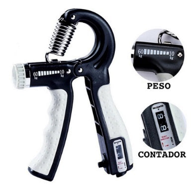 Hand Grip Com Ajuste De Intensidade 5-60kg Handgrip Fitness Malhador De Mão Com Contado